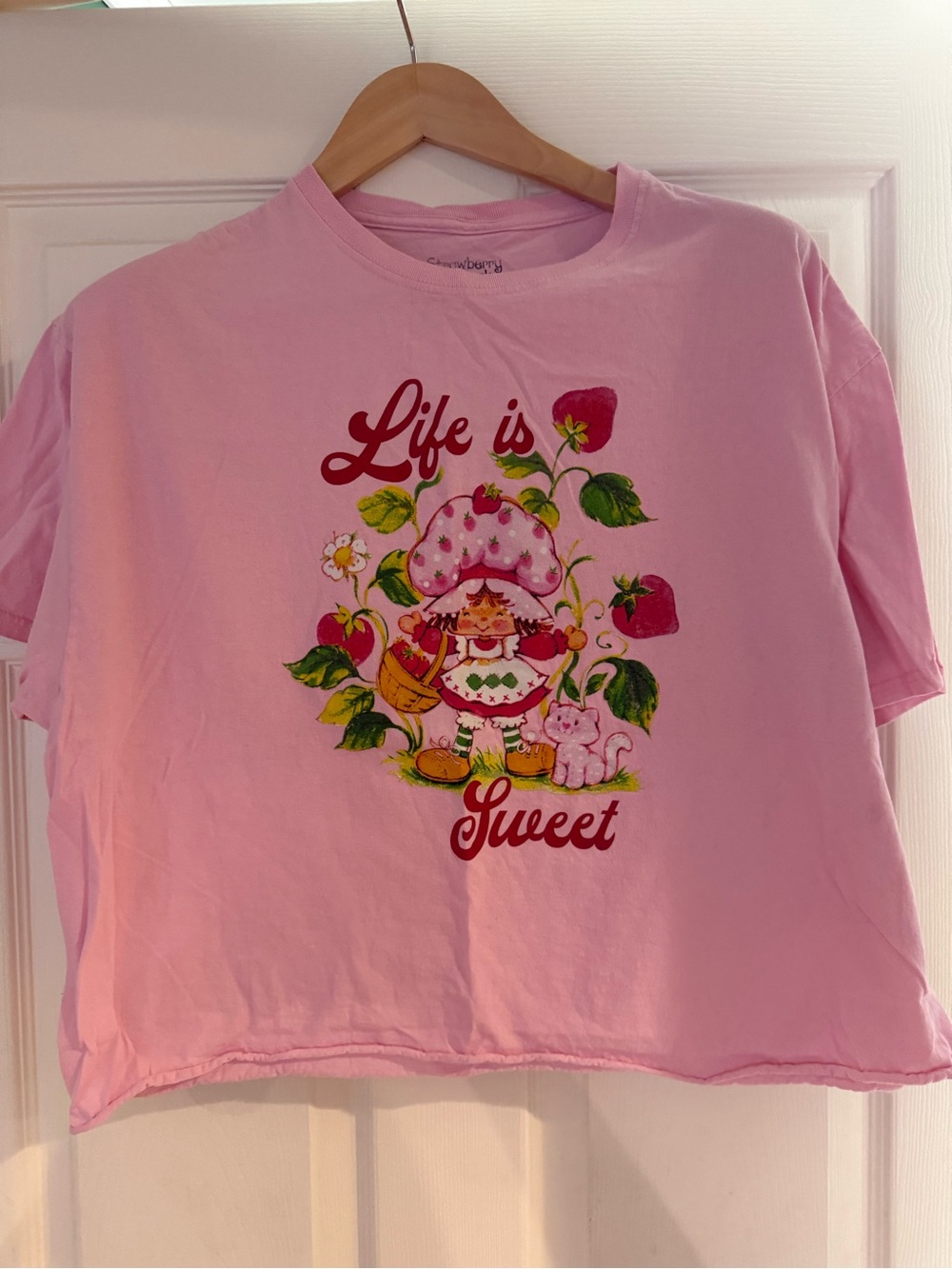 MAD Engine Pink Strawberry Graphic Tee "Life is Sweet"